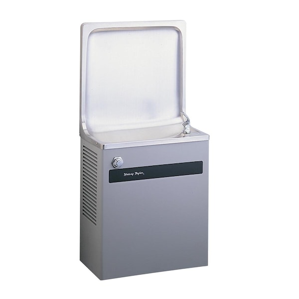 Elkay Halsey Taylor Cooler Wall Mount Semi-Recessed Non-Filtered 8 Gph Platinum Vinyl 8223080041 - main